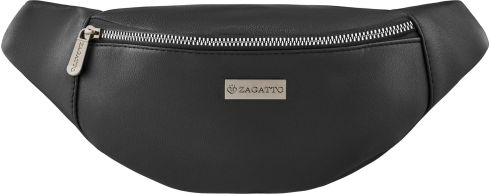 Eco leather waist bag, black Zagatto ZG718 - main photo, from the front
