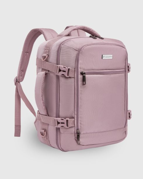 Rucsac de călătorie roz 40x30x20 cm, poliester și nylon, Zagatto