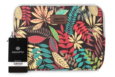 Laptop sleeve 13.3” colorful leaves ZG634 - front photo