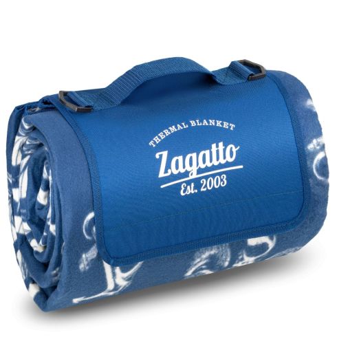 Pătură de picnic albastră 200×200 cm cu izolație, poliester, Zagatto