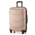Troler mediu ABS, 65×45×26 cm, roz-auriu, 4 roți 360°, ZG504B