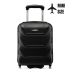 Troler de cabină pe roți 40x30x20, negru, ZG507 ABS MINI Black