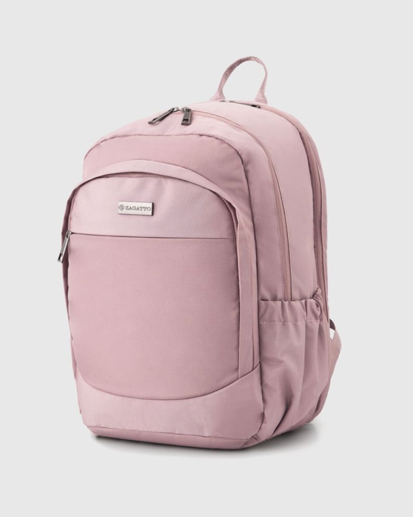 Rucsac de damă roz pentru avion 40x20x25 cm, poliester și nylon – imaginea 2