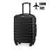Troler cabină pe roți 55x40x20, negru, ZG501 ABS C Black