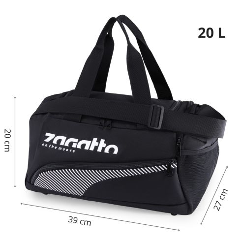 Geantă sport sală unisex neagră