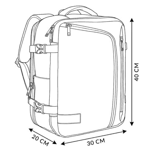 RUCSAC DE AVION 40X30X20 DE CĂLĂTORIE