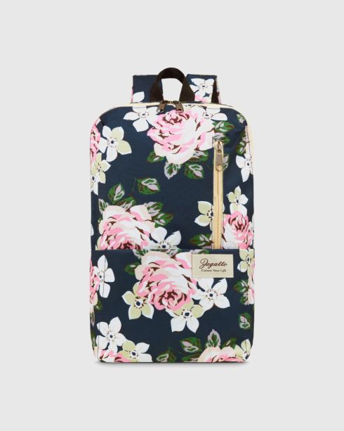 Rucsac damă cu model floral Berlin, multicolor-floral, poliester și nylon, Zagatto
