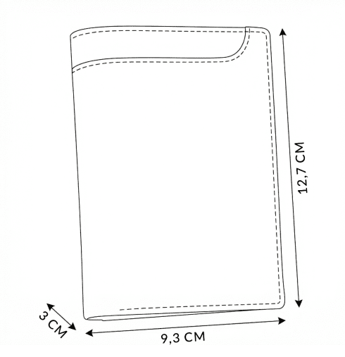 Portofel bărbătesc din piele, vertical, ZG-N4-F13 RFID Secure