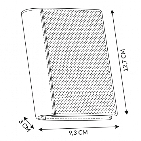 Portofel bărbătesc din piele, vertical, ZG-N4-F14 RFID Secure