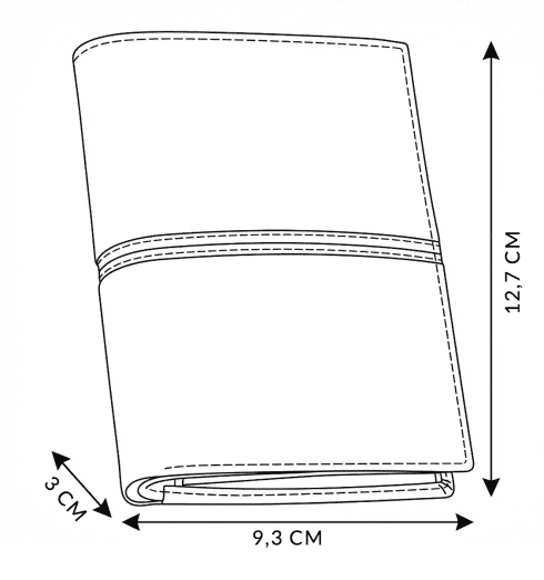 Portofel bărbătesc din piele, vertical, ZG-N4-F15 RFID Secure