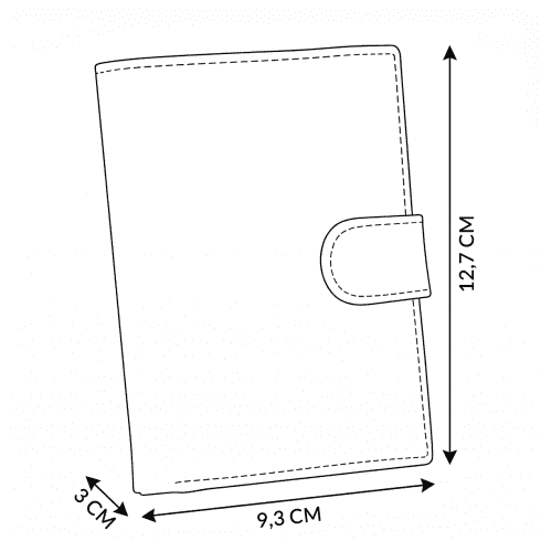 Portofel bărbătesc din piele, vertical, cu închidere prin capsă, ZG-N4L-F2 RFID Secure