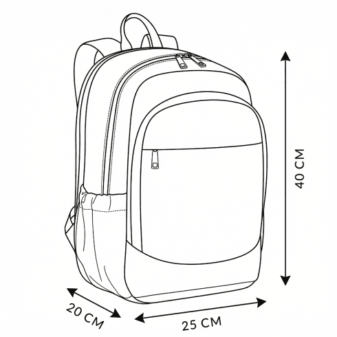 Rucsac de avion 40×20×25 cm, pentru călătorii – Werona