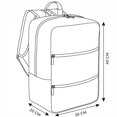 Rucsac avion 40x30x20 – bagaj de mână