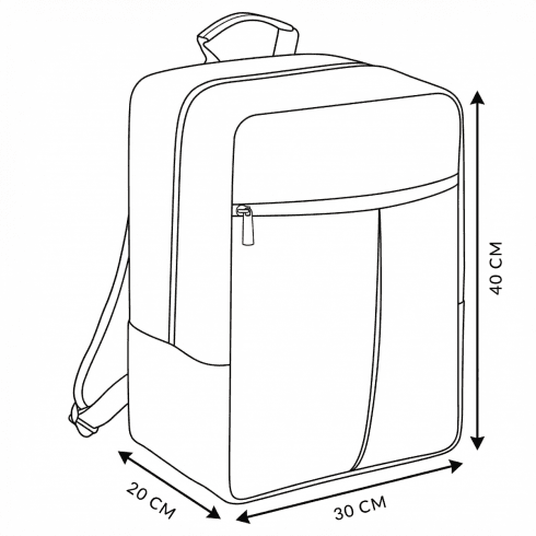 Rucsac avion 40x30x20 – bagaj de mână