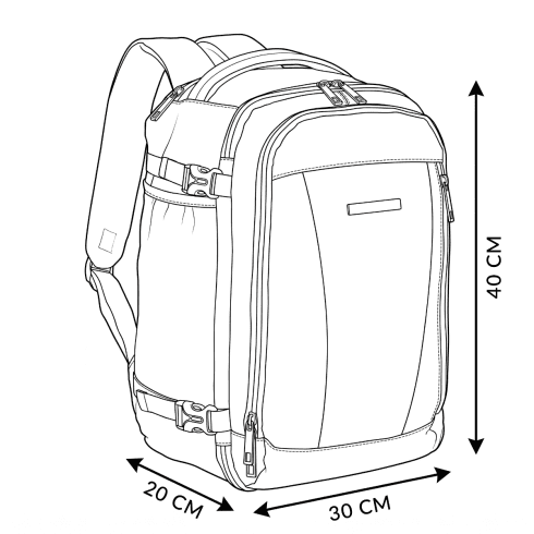 Rucsac bagaj de mână 40x30x20 avion