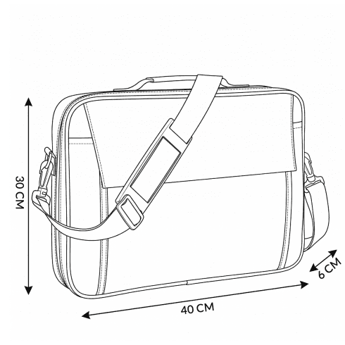 Geantă pentru laptop 15.6", neagră, ZG639