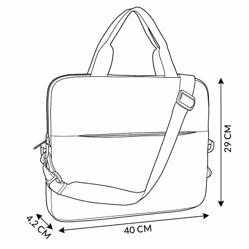 Geantă pentru laptop 15.6” cu frunze și flori „Nairobi” ZG675