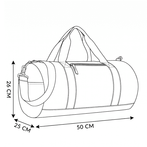 Geantă de călătorie neagră "tube" ZG758 - 32 L
