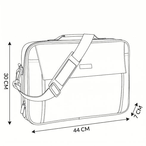 Geantă Laptop 17.3" Neagră – ZG786