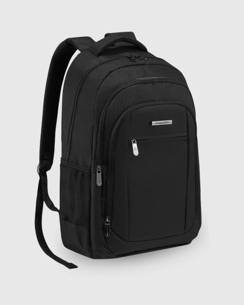 Rucsac negru cu compartiment pentru laptop 33L, poliester și nylon, Zagatto