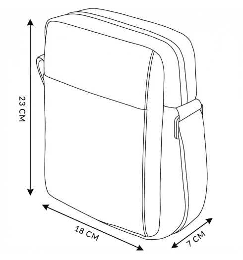 Geantă crossbody neagră ZG799