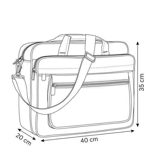 Geantă de umăr urbană cu compartiment pentru laptop ZG808