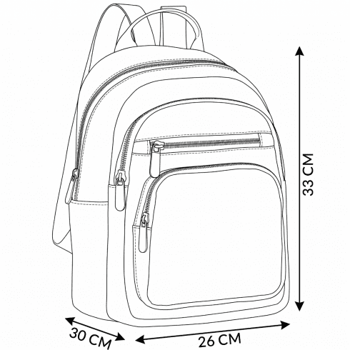 Rucsac de oraș pentru femei, negru ZG844