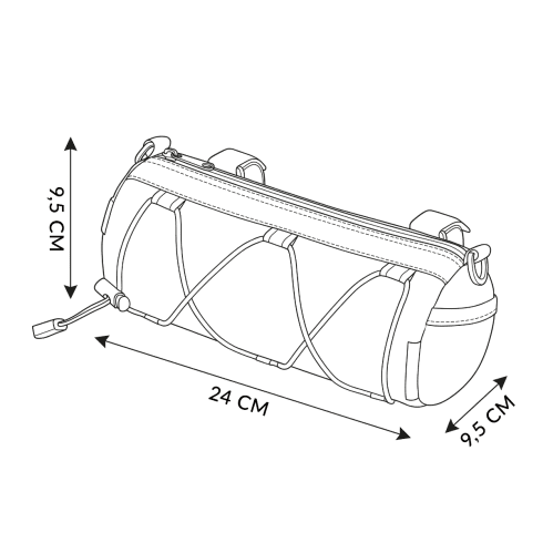Geantă pentru ghidon bicicletă "Tube" ZG859