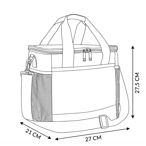 Geantă termică pentru prânz cu curea de umăr ZG860
