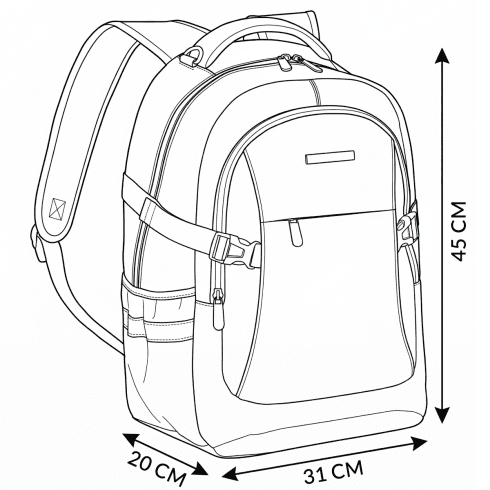 Rucsac cu compartiment pentru laptop, ZG865