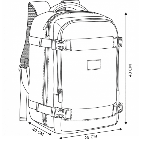 Rucsac de călătorie pentru avion 40x25x20 ZG896