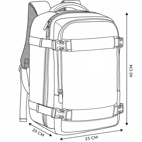 Rucsac de călătorie pentru avion 40x25x20 ZG897