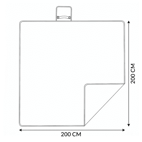 Pătură Picnic 200x200 cm cu izolație ZG907