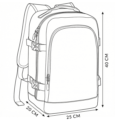 Rucsac de călătorie pentru avion 40x25x20 ZG915