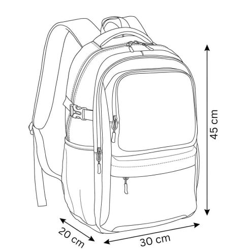 Rucsac pentru avion cu compartiment pentru laptop 45x20x30, ZG940