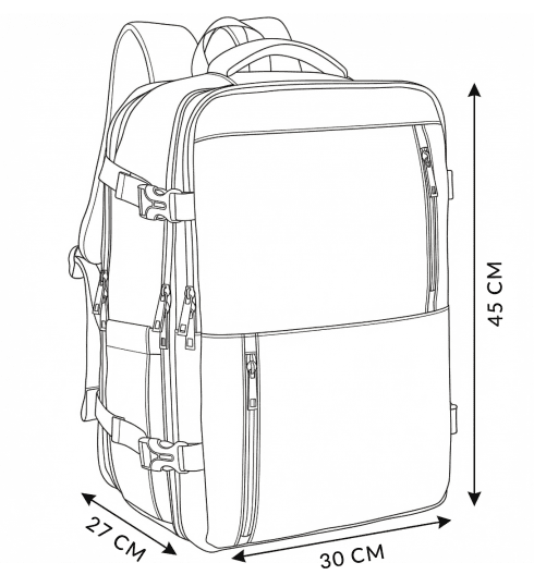 Rucsac de călătorie extensibil ZG947