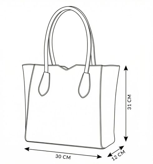 Geantă shopper din piele, ZG977