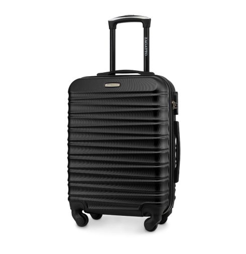 Troler cabină pe roți 55x40x20, negru, ZG501 ABS C Black